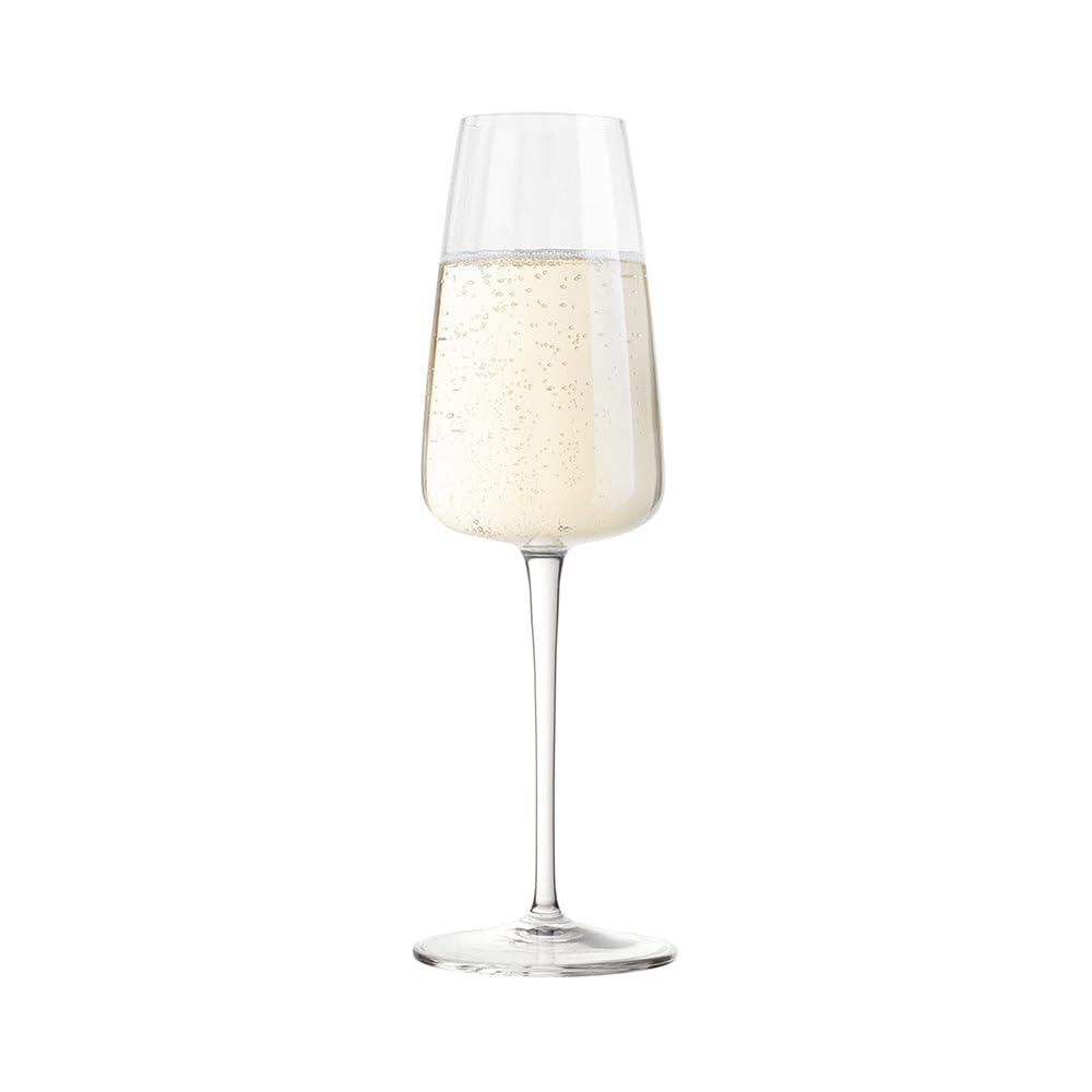Optica 7 oz. Wine Stem by Luigi Bormioli – 210ml, 7 ounces, Glass, Transparent, Pack of 4