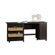 Sauder Vintage Oak / L: 40.08" x W: 19.45" x H: 28.50" / Vintage Sewing Storage