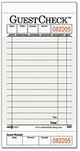 National Checking Company Guest Check Pad With Customer Receipt Stub, 3 1/2 X 6 3/4, 50 Checks/Pad