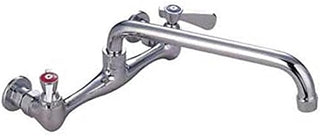 8" Center Wall Mount Faucet w/12" Spout