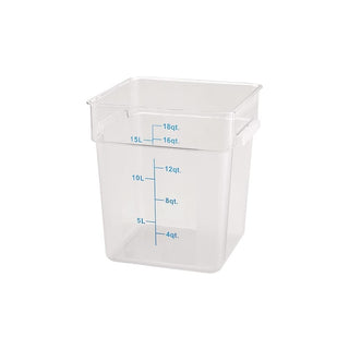 18 Qt Storage Container [] by Winco – 18, 18.0 quarts, Polycarbonate (PC), Clear, Model PCSC-18C