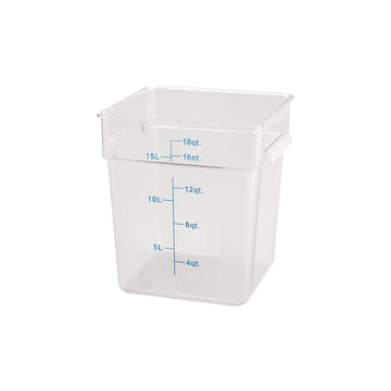 18 Qt Storage Container [] by Winco – 18, 18.0 quarts, Polycarbonate (PC), Clear, Model PCSC-18C