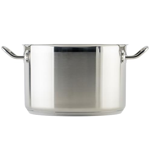 Winco 12 Quarts / Pot With Cover / Silver Stockpots