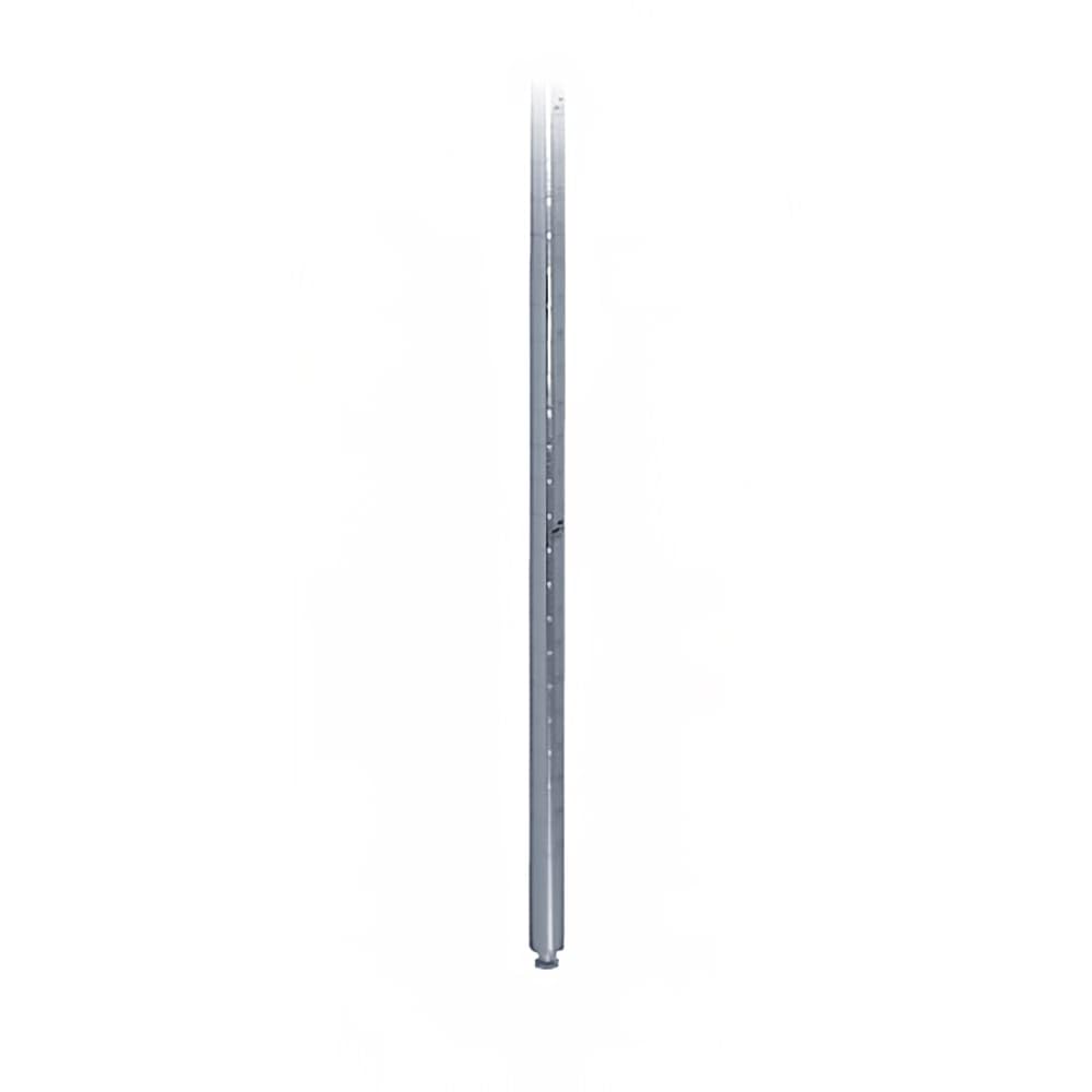 Epoxy Chrome Post With Adjustable Foot 74 inch For Wire Shelving - 1 each. by Advance Tabco – 4.00x2.00x74.00, In Description, Check Images, Model ECP-74