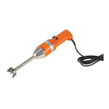 Immersion Blender - Commercial Stick Mixer - 7" Shaft - One Speed 9500 RPM by DYNAMIC – 7", Stainless Steel, Orange, Model MD95