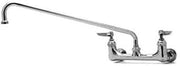 T&S Brass B-0230-CCLNM Double Pantry Swivel Base Faucet, Wall Mount, 8" Centers, CC Inlets, Less Nozzle (Pack of 6)