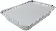 Handi-Foil 1 1/2 lb. Oblong Shallow Aluminum Take-Out Pan w/Board Lid (Pack of 100)