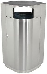 Commercial Zone PRODUCTS 782129 Waste Container,Stainless Steel,40 gal.