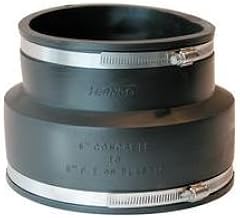 Fernco 1001-1210 12" x 10" Clay x Clay Flexible Coupling