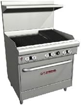 Southbend 4361D-2CR 36" Ultimate Restaurant Gas Range w/ 2 Non Clog Burners, 24" Right Charbroiler & Standard Oven