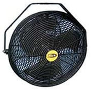 JD 18" Fan With Wall Ceiling Bracket 1/8 HP 3120 CFM, Black
