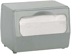 DISPENSE-RITE TT-FULL-BS Countertop Full Fold Napkin Dispenser, Dual Sided, Brushed Steel, 5-5/8" H x 7-1/2" W x 6-1/4" D