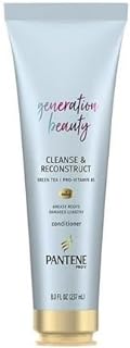 Pantene Pro-V Generation Beauty Cleanse & Reconstruct Conditioner for Greasy Roots & Damaged Lengths, 8.0 Fl. Oz., White