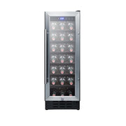 Summit Appliance Stainless Steel / 12" / 2.2 cubic_feet Freestanding Wine Cellars