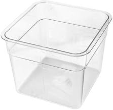 Round Storage Container, Clear, 4 in. D