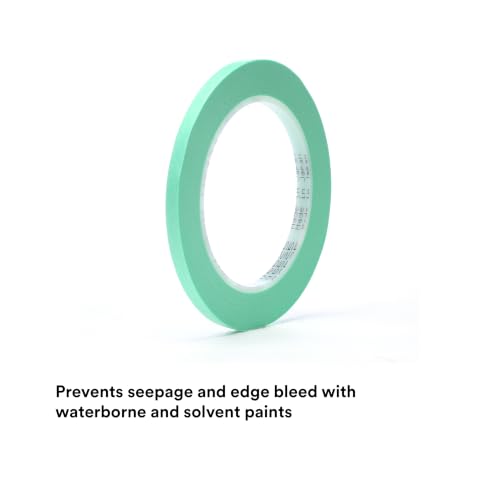 3M 1/4 inch x 60 yard (Pack of 1) / 06525 / Blue Masking Tape