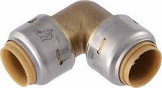 SharkBite UR248A Push-Fit Pipe Elbow, 1/2 x 1/2 In. - Quantity 24