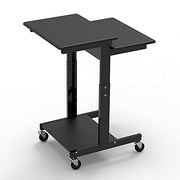 Luxor Black / 24"W x 31"D x 39" to 45"H / Industrial Utility Carts