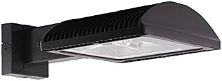RAB Lighting WPLED4T50Y/PC LPACK WALLPACK 50W Type IV Warm LED + 120V PC Bronze