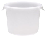 Plastic Round Food Storage Container with Bail Handle by Rubbermaid Commercial Products – 6 Qt., 6.0 quarts, Polyethylene, White, Model FG572300WHT