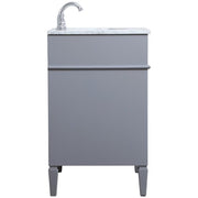 Elegant Decor 30" - Single / Grey / Contemporary Wheel Care