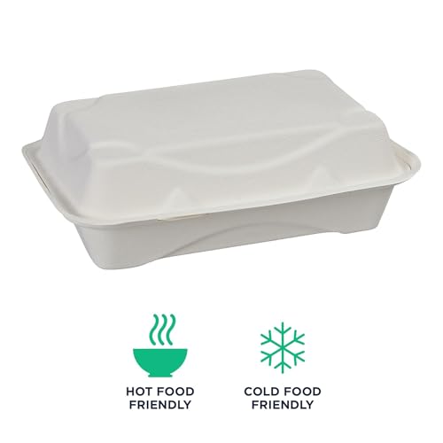 ECO PRODUCTS 9" x 6" / White / Classic Clamshell Take Out Containers