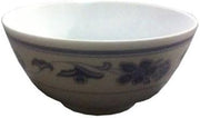 Yanco PO-5060 34 oz Peony Melamine 7 in. Bowl - White & Blue