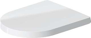 Duravit 0020092600 ME by Starck Elongated Closed-Front Toilet Seat with Soft Close - White/White Satin Matte