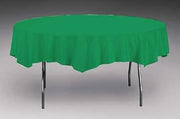 Creative Converting 703261 Emerald Green Plastic Tablecover 82" Octy Solid (12pks Case)