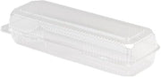 Detroit Forming OPS Plastic Food Container Clear, 13.5" Inside Length x 4" Inside Width x 3.125" Inside Depth | 250/Case