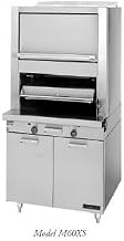 Garland M60XS Master Series Upright Gas Broiler with (1) Ceramic Radiant Deck, Upper Finishing Oven & Storage Base