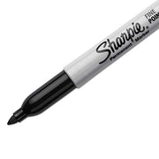 Sharpie 1 Count (Pack of 4) / Black / Permanent,Unique,Fine Permanent Markers