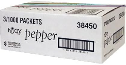 N'Joy Portion Packets Black Pepper 3000 ct