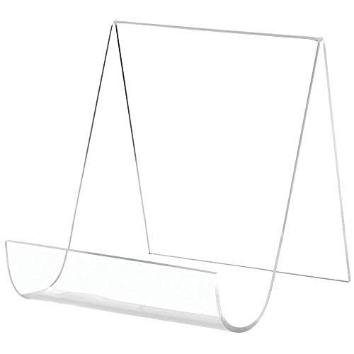 Acrylic Rectangular Pedestal Easel by Retail Resource – Plastic, Clear, Model 1063
