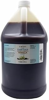 LorAnn Oils Tahitian Vanilla Extract Double Strength Pure Vanilla, 1 Gallon, Floral Vanilla Extract for Baking, Custards, Frostings, Sauces, Kosher