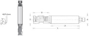 AMANA DRB-220 3/4 x 1"CL 3/4 SHK PCD UP/DOWN