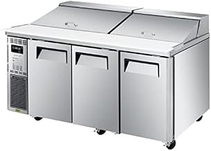 Turbo Air 3-Door Sandwich Salad Prep Table 18-CU.ft. JST-72-N