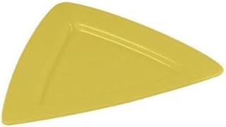 CAC China 7 inch Triangular Flat PlateYellow 36 Ct