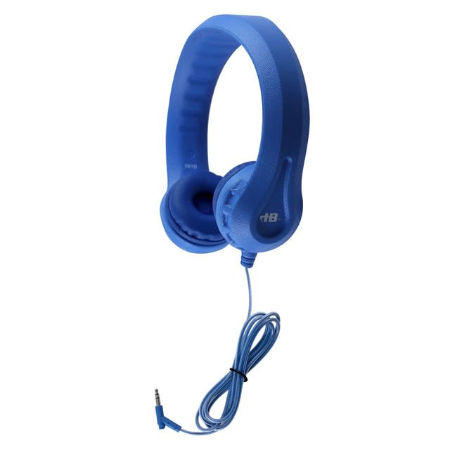 Flex‑Phones Kids Foam Headphones by HamiltonBuhl – 0.1, Plastic, Blue, Model KIDS-BLU