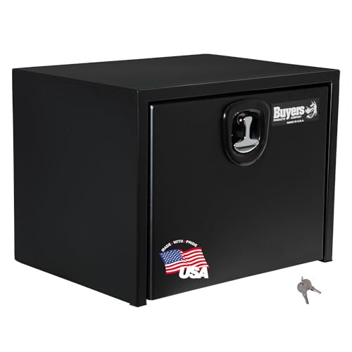 Buyers Products Company Textured Black Matte / 18 x 18 x 48 Inches / 3 Point Compression Latch Truck Bed Toolboxes