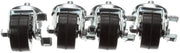 Replacement for Traulsen Kit Four 3.50 in Stem Casters CK24 Equipment