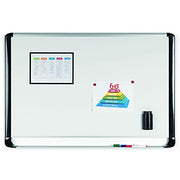 MasterVision Black / 48"W x 36"H / Porcelain Dry Erase Boards