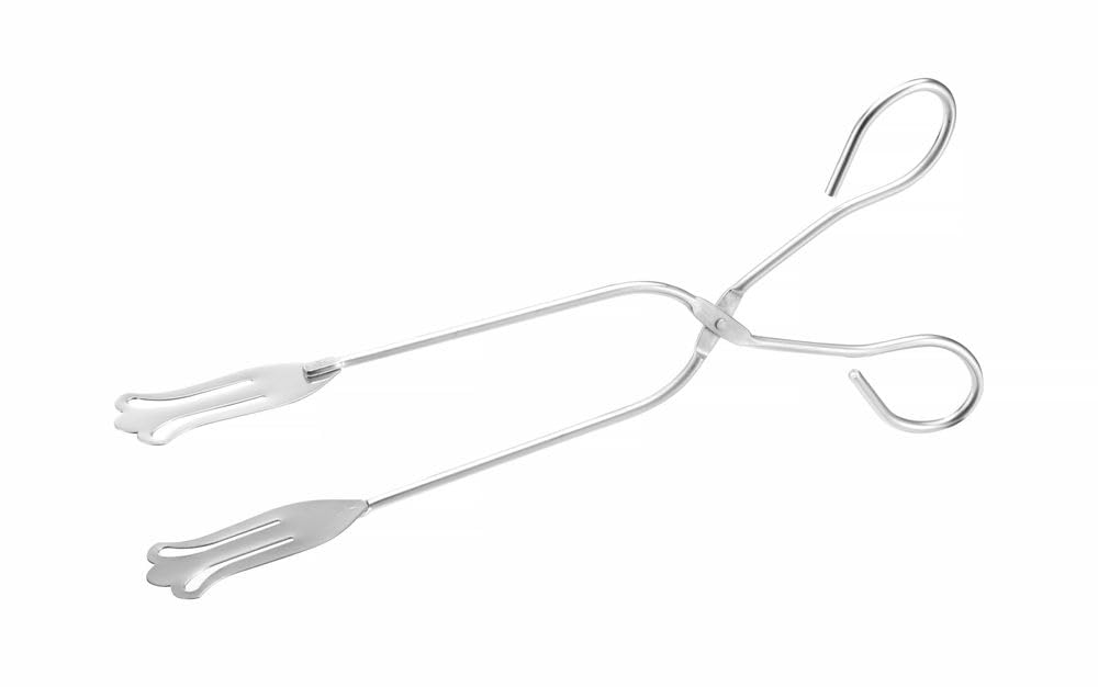 Stainless Steel Pastry Tongs by Hendi – (L)276mm, Stainless Steel, Black/Stainless Steel, Model 171622