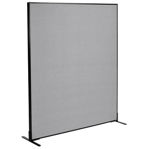 Freestanding Office Partition Panel by Global Industrial – Alloy Steel, Gray, Model 238640FGY