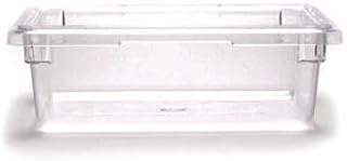 Cambro 12186CW135 Food Storage Box, Half-Size, 3 Gallon, Clear Case of 6