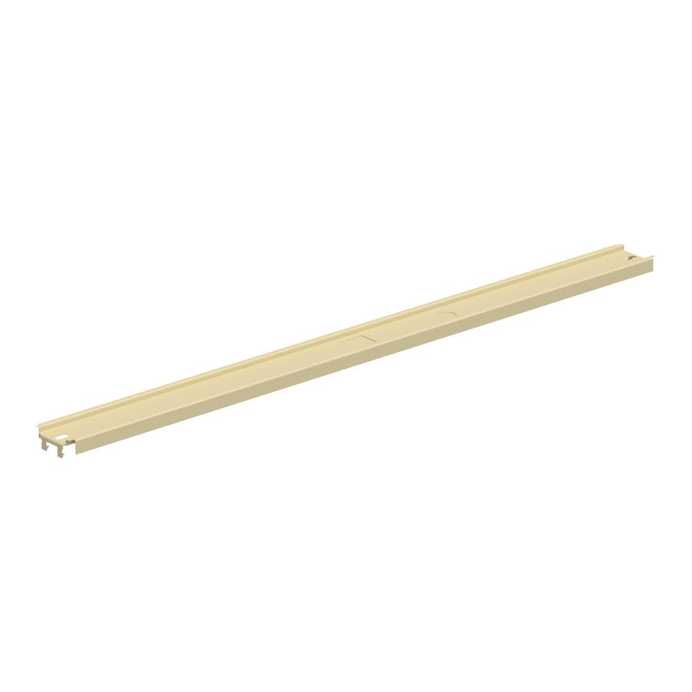 4' W Gondola Top Rail PLT Platinum by Lozier – 4' W, Alloy Steel, Platinum, Model R4T.PLT