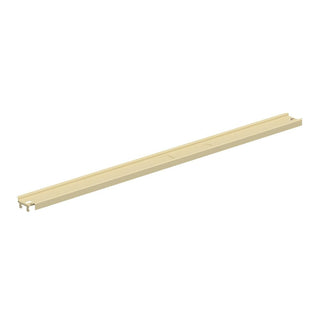4' W Gondola Top Rail PLT Platinum by Lozier – 4' W, Alloy Steel, Platinum, Model R4T.PLT