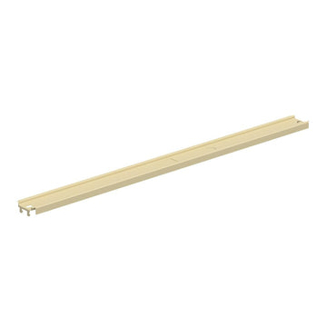 4' W Gondola Top Rail PLT Platinum by Lozier – 4' W, Alloy Steel, Platinum, Model R4T.PLT