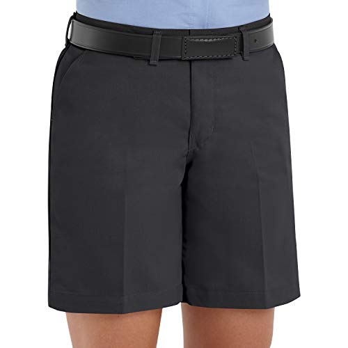 Red Kap 8 / Black / Plain Front Work Short Shorts