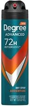 Degree Men Dry Spray Antiperspirant, Adventure 3.8 oz ( Pack of 12)